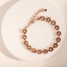 Load image into Gallery viewer, Statement  Rose Gold Tennis Bracelet / Blush Rose