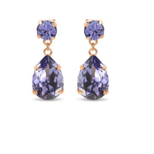 Load image into Gallery viewer, Statement Drop Crystal Earrings / Tanzanite Purple