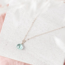 Load image into Gallery viewer, 14Kt Gold Filled Necklace / Aquamarine Gemstone
