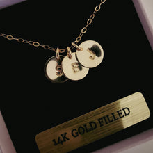 Load image into Gallery viewer, Gold Filled / Silver Initial Pendant Necklace