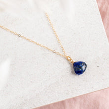 Load image into Gallery viewer, 14Kt Gold Filled Necklace/  Lapis Lazuli Gemstone