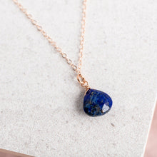 Load image into Gallery viewer, 14Kt Gold Filled Necklace/  Lapis Lazuli Gemstone