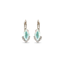 Load image into Gallery viewer, Navette Crystal Drop  Earrings/  Aurora Borealis