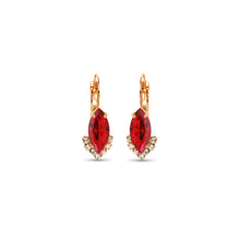 Load image into Gallery viewer, Navette Crystal Drop  Earrings/ Light Siam
