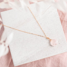 Load image into Gallery viewer, 14Kt Gold Filled Necklace / Rose Quartz Gemstone