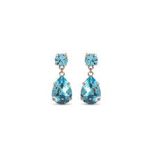 Load image into Gallery viewer, Statement Drop Crystal Earrings / Aquamarine
