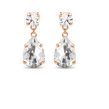 Load image into Gallery viewer, Statement  Drop  Crystal Earrings/ Clear
