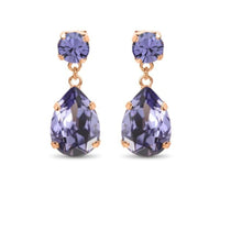 Load image into Gallery viewer, Statement Drop Crystal Earrings / Tanzanite Purple
