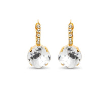 Load image into Gallery viewer, Adare Statement Cushion Cut Crystal Earrings/ Clear

