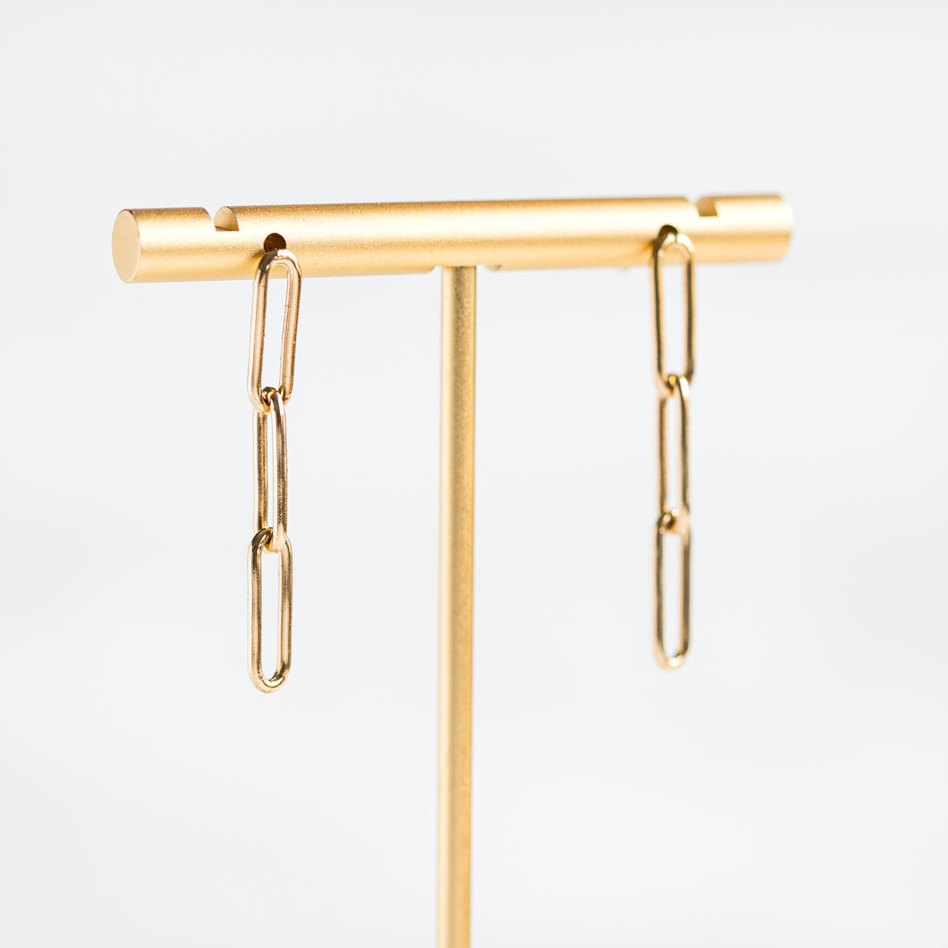 Gold Filled | Sterling Silver Paper Clip Earrings