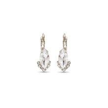 Load image into Gallery viewer, Navette Crystal Drop Earrings/ Clear
