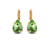Load image into Gallery viewer, Nova Crystal Drop  Earrings / Green Peridot
