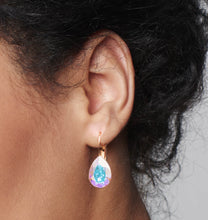 Load image into Gallery viewer, Nova Crystal Drop Earrings / Aquamarine
