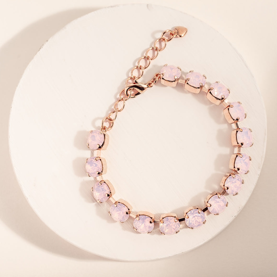 rose opal tennis bracelet